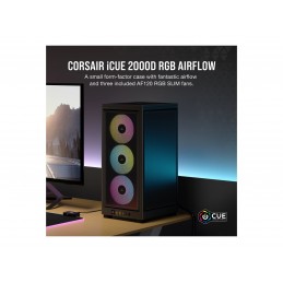 Corsair | RGB AIRFLOW PC Case | 2000D | Black | Mini-ITX | Power supply included No | SFX