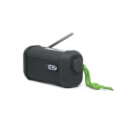 Muse | Portable Solar Radio with Crank and Flashlight | MH-08 MB | AUX in | Bluetooth | FM radio