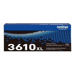 Brother TN-3610XL Genuine High Yield Toner Cartridge, Black | Brother TN3610XL | Toner cartridge | Black