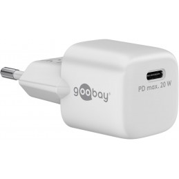 Goobay | USB-C PD GaN Fast Charger Nano (20 W), White