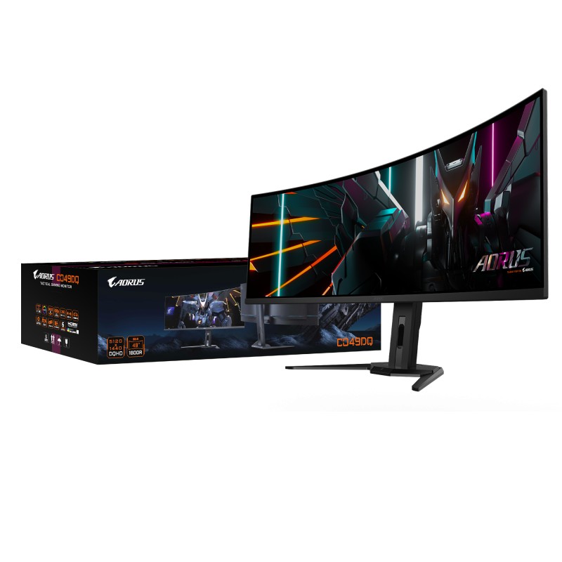 Gigabyte | CO49DQ | 49 " | OLED | DQHD | 32:9 | 144 Hz | 3 ms | 5120 x 1440 pixels | 250 cd/m | HDMI ports quantity 2 x HDMI 2.1