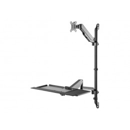 Digitus | Wall mount | Tilt, height adjustment, rotate | 17-32 " | Black