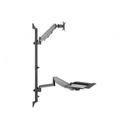 Digitus | Wall mount | Tilt, height adjustment, rotate | 17-32 " | Black