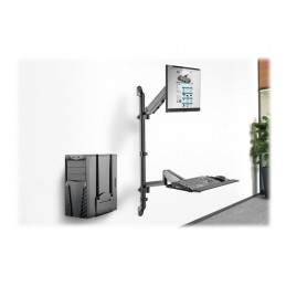 Digitus | Wall mount | Tilt, height adjustment, rotate | 17-32 " | Black