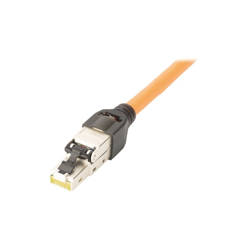 CAT 6A Field Termination Plug, STP with dust cap, Bend relief | DN-93631