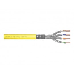 Digitus | Cat 7A class FA, S/FTP, Twisted Pair installation cable, simplex, 1500 MHz | DK-1744-A-VH-10-P