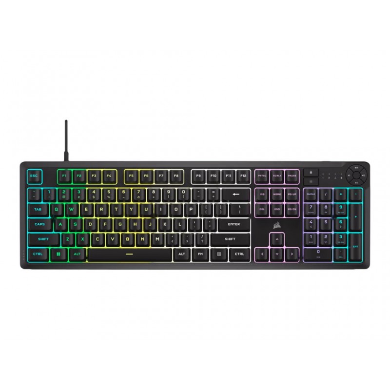 Corsair K55 CORE RGB | Gaming keyboard | Wired | NA | Black | USB 2.0 Type-A