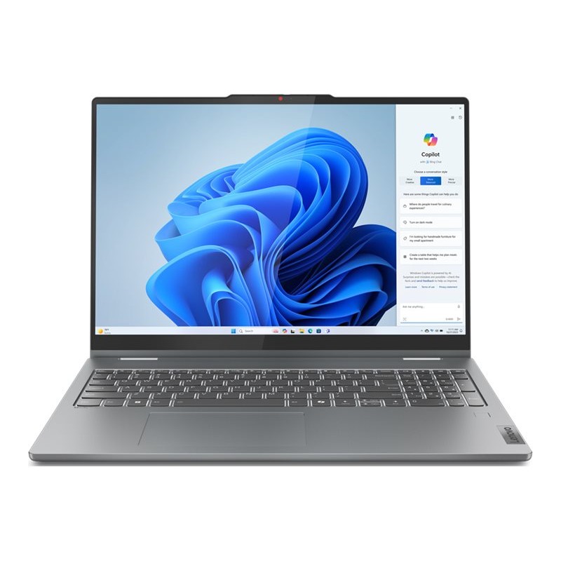 Lenovo IdeaPad 5 2-in-1 16AHP9 | Luna Grey | 16 " | OLED | Touchscreen | 2K | 2048 x 1280 pixels | Glossy | AMD Ryzen 5 | 8645HS