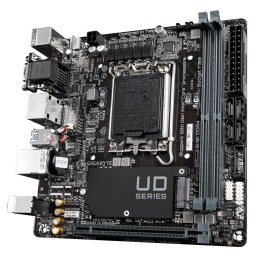 Gigabyte | H610I | Processor family Intel | Processor socket LGA1700 | DDR4 DIMM | Supported hard disk drive interfaces M.2, SAT