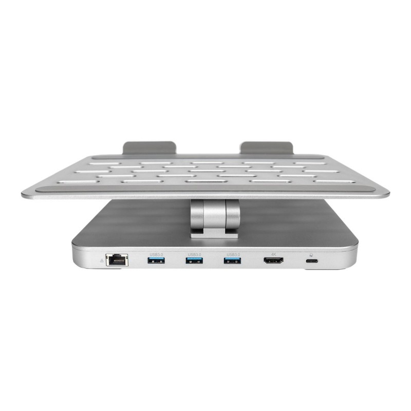 Digitus Desk Mount | Variable Notebook/Tablet Stand with 6-port USB-C Docking Station | Height adjustment | Maximum weight (capa