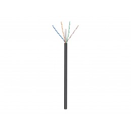 Goobay Outdoor Network Cable | CAT 6 U/UTP | AWG 24/1 | Cable length: 100 m | Black