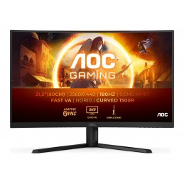 AOC CQ32G4VE | 31.5 " | VA | QHD | 16:9 | 180 Hz | 1 ms | 2560 x 1440 pixels | 300 cd/m | HDMI ports quantity 2