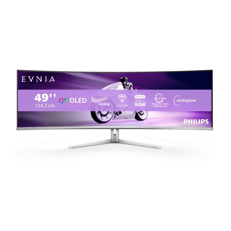 Philips 49M2C8900L/00 | 49 " | OLED | 32:9 | 144 Hz | 0.03 ms | 5120 x 1440 pixels | HDMI ports quantity 2 | Warranty 24 month(s