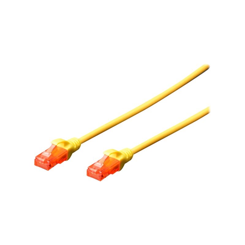 Digitus Patch cord | CAT 6 U-UTP | AWG 26/7 | Cable length: 2 m | Yellow