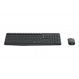 Logitech | MK235 | Keyboard and Mouse Set | Wireless | Mouse included | Batteries included | US | Black | 475 g