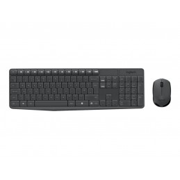 Logitech | MK235 | Keyboard and Mouse Set | Wireless | Mouse included | Batteries included | US | Black | 475 g