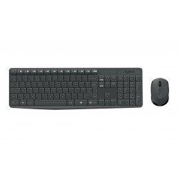 Logitech | MK235 | Keyboard and Mouse Set | Wireless | Mouse included | Batteries included | US | Black | 475 g