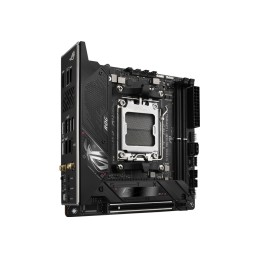 Asus | ROG STRIX B650E-I GAMING WIFI | Processor family AMD | Processor socket AM5 | DDR5 DIMM | Memory slots 2 | Supported hard