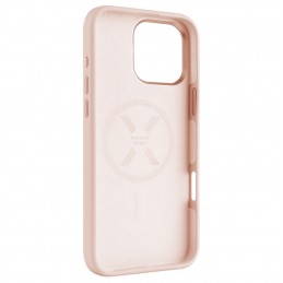 Fixed MagFlow | Back cover | Apple | iPhone 16 Pro Max | Liquid silicon | Pink