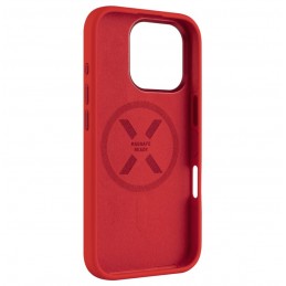 Fixed MagFlow | Back cover | Apple | iPhone 16 Pro | Liquid silicon | Red