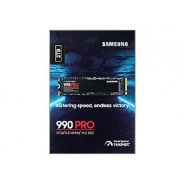 Samsung | 990 PRO | 2000 GB | SSD form factor M.2 2280 | Solid-state drive interface PCIe Gen4x4 | Read speed 7450 MB/s | Write 