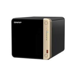 QNAP | 4-Bay desktop NAS | TS-464-8G | Intel Celeron | N5095 4-core | Processor frequency 2.9 GHz | 8 GB