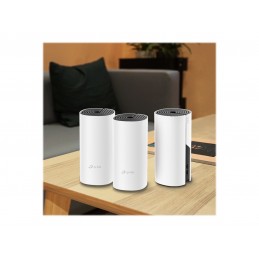 Whole Home Mesh WiFi System | Deco M4 (3-Pack) | 802.11ac | 300+867 Mbit/s | 10/100/1000 Mbit/s | Ethernet LAN (RJ-45) ports 2 |