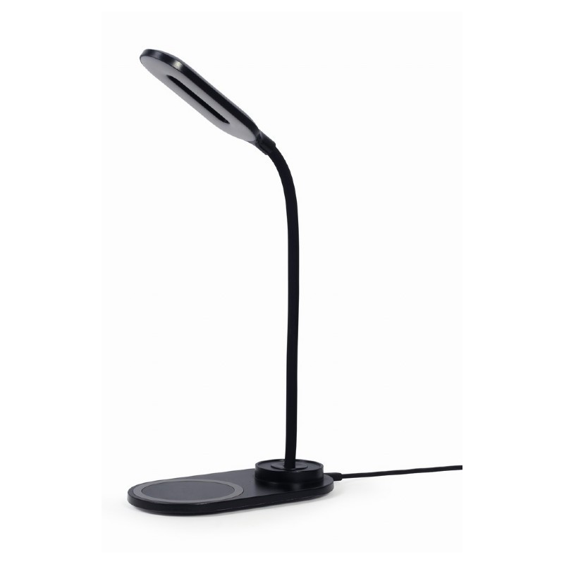 Gembird TA-WPC10-LED-01 Desk lamp with wireless charger, Black | Cold white, warm white, natural 2893-7072 K | Phone or tablet w