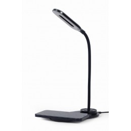 Gembird TA-WPC10-LED-01 Desk lamp with wireless charger, Black | Cold white, warm white, natural 2893-7072 K | Phone or tablet w