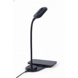 Gembird TA-WPC10-LED-01 Desk lamp with wireless charger, Black | Cold white, warm white, natural 2893-7072 K | Phone or tablet w