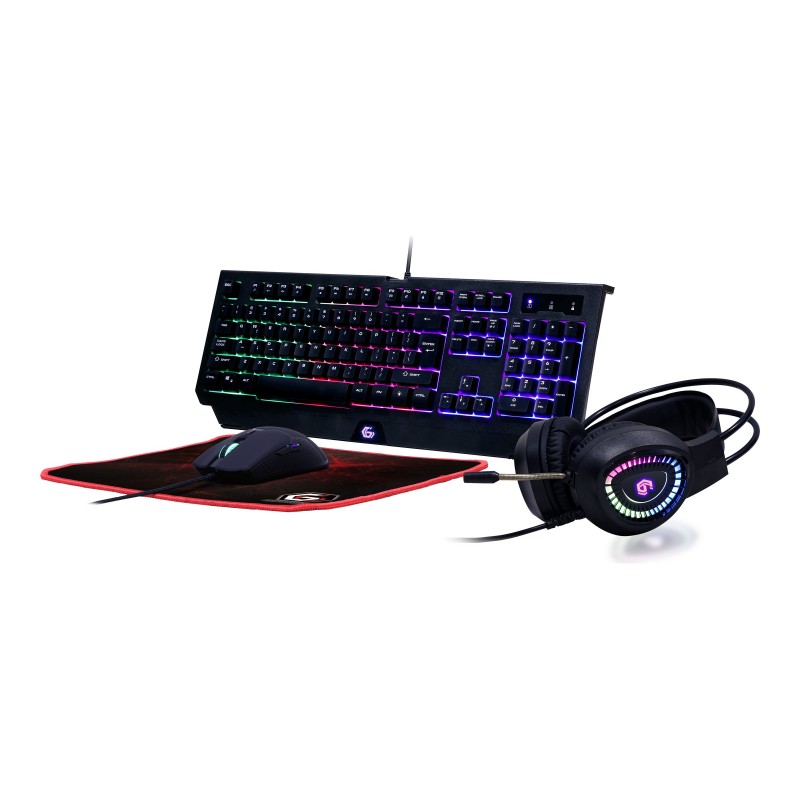 Gembird | 4-in-1 Backlight Gaming Kit "Phantom" | GGS-UMGL4-01 | Gaming Kit | Wired | US | USB