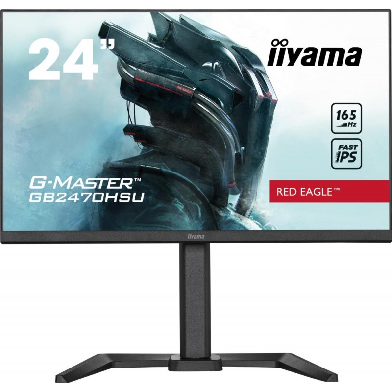 LCD Monitor|IIYAMA|GB2470HSU-B5|24"|Panel IPS|1920x1080|16:9|165Hz|Matte|0.8 ms|Speakers|Pivot|Height adjustable|Tilt|Colour Bla