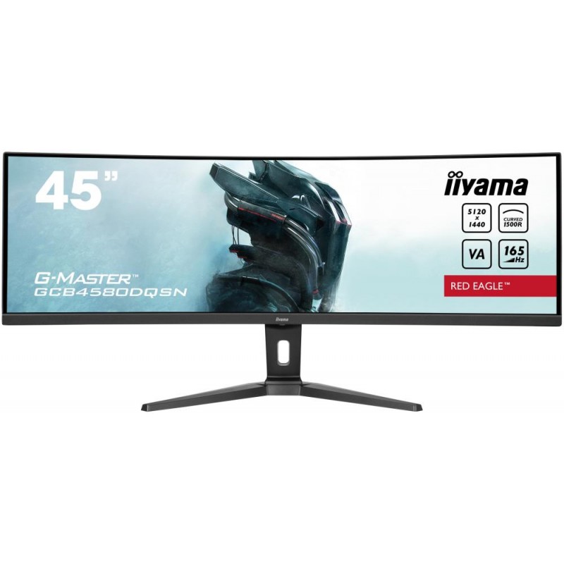 LCD Monitor|IIYAMA|GCB4580DQSN-B1|45"|Curved|Panel VA|5120x1440|32:9|165Hz|Matte|0.8 ms|Speakers|Height adjustable|Tilt|Colour B