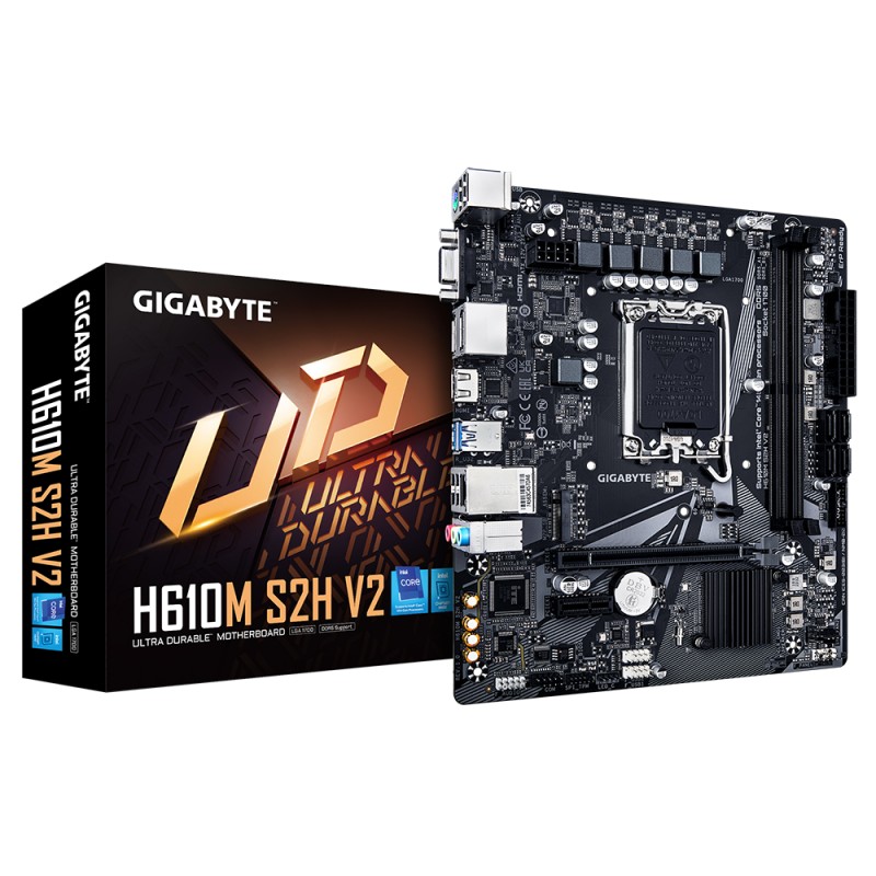 Gigabyte | H610M S2H V2 1.0 | Processor family Intel | Processor socket LGA1700 | DDR5 DIMM | Supported hard disk drive interfac