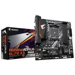 Gigabyte B550M AORUS ELITE AXG13 | Processor family AMD | Processor socket AM4 | DDR4 | Number of SATA connectors 4