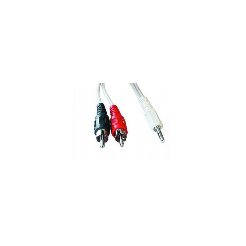 CABLE AUDIO 3.5MM TO 2RCA 5M/CCA-458-5M GEMBIRD