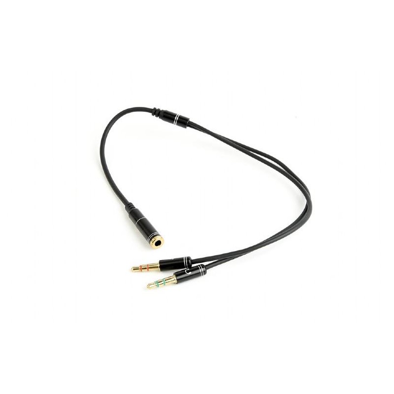 CABLE AUDIO 3.5MM SOCKET TO/2X3.5MM PLUG CCA-418M GEMBIRD