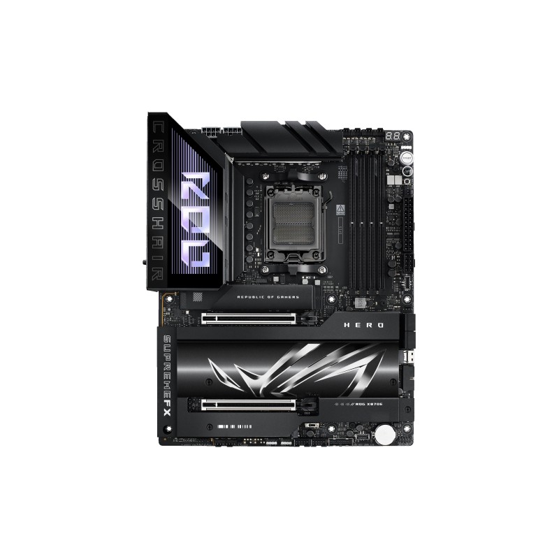 Asus ROG CROSSHAIR X870E HERO | Processor family AMD | Processor socket AM5 | DDR5 | Supported hard disk drive interfaces SATA, 