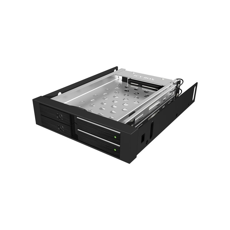 Icy Box IB-2227StS Storage Drive Cage for 2.5" HDD, Black | Raidsonic