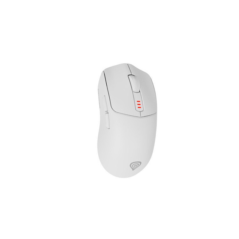 Genesis Zircon 500 | Wireless/Wired | Gaming Mouse | 2.4 GHz, Bluetooth, USB | White