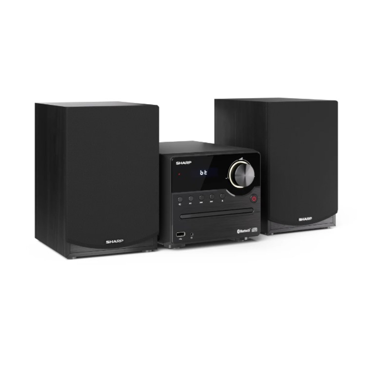 Sharp XL-B512(BK) Hi-Fi Micro System, CD/FM/USB/Bluetooth v5.0, 45W, Black | Sharp | Hi-Fi Micro System | XL-B512(BK) | Black | 