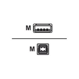 Logilink | USB 2.0 connection cable | USB-A to USB-B USB A male | USB B male