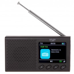 Adler | FM Travel Radio | AD 1198 | Alarm function | Black