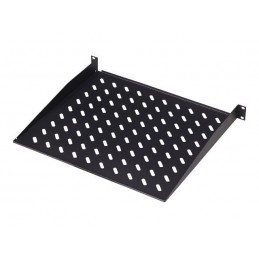 Digitus | Fixed Shelf for Racks | DN-19 TRAY-1-SW | Black | The shelves for fixed mounting can be installed easy on the two fron