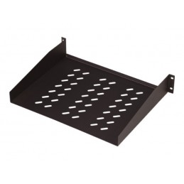 Digitus | Fixed Shelf for Racks | DN-19 TRAY-2-55-SW | Black | The shelves for fixed mounting can be installed easy on the two f