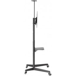 Goobay Floor stand | 59508 TV Presentation Stand Pro (Size L) | Adjustable Height, Tilt | 37-70 " | Black