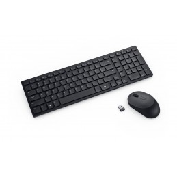 Dell | Silent Keyboard and Mouse | KM555 | Keyboard and Mouse Set | Wireless | Estonian (QWERTY) | Black | 2.4 GHz, Bluetooth 5.