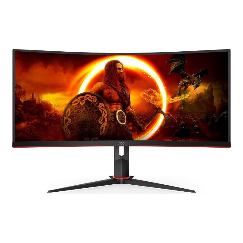 AOC | Gaming Monitor | CU34G2XP/BK | 34 " | VA | 21:9 | 180 Hz | 1 ms | 3440 x 1440 pixels | HDMI ports quantity 2 | Black