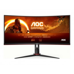 AOC | Gaming Monitor | CU34G2XP/BK | 34 " | VA | 21:9 | 180 Hz | 1 ms | 3440 x 1440 pixels | HDMI ports quantity 2 | Black