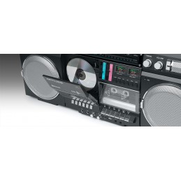 Muse | Ghetto Blasters | M-380 GB | AUX in | Bluetooth | Cassette deck | CD player | Black